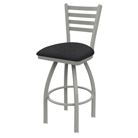 Holland Bar Stool Co 36" Swivel Bar Stool, Nickel Finish, Graph Anchor Seat 41036AN014